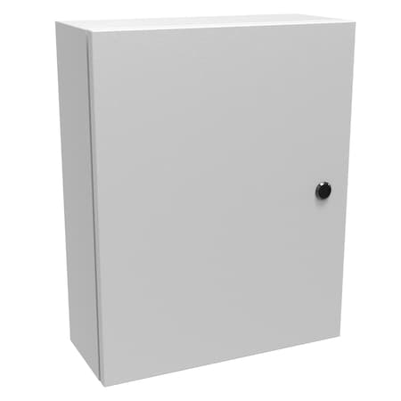 Hammond Slotted 1/4 Turn Latch Electrical Enclosures, 20 in H, 6 in D, 16 in W, NEMA 4, Steel EN4SD20166LG